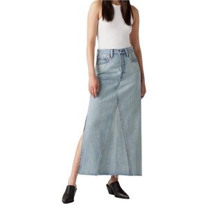 Levi's Icon Long Denim Maxi Skirt Size 30